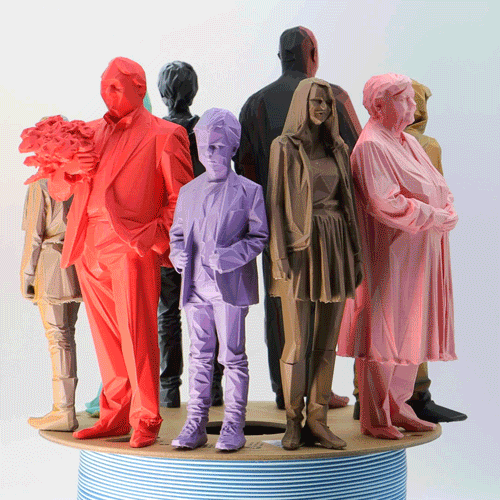 The colors available in the PLA Dual Matte range